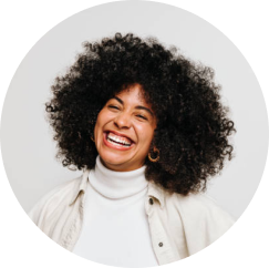 woman smiling