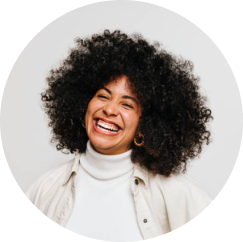 woman smiling